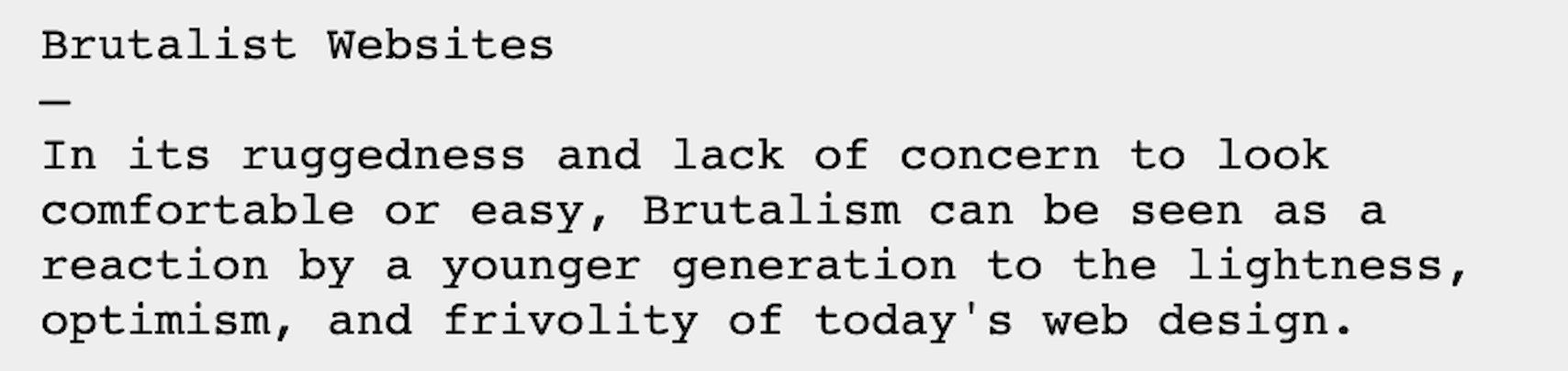 On My Mind: Creativity, Winning, Brutalism in Design